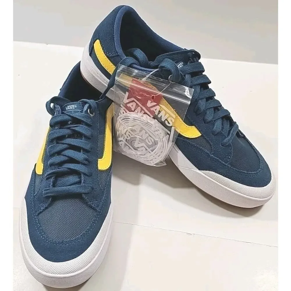 Vans ~Woman 8.5; Men's 7~ Stv. Navy Berie Pro Authentic Suede Canvas Sneakers.